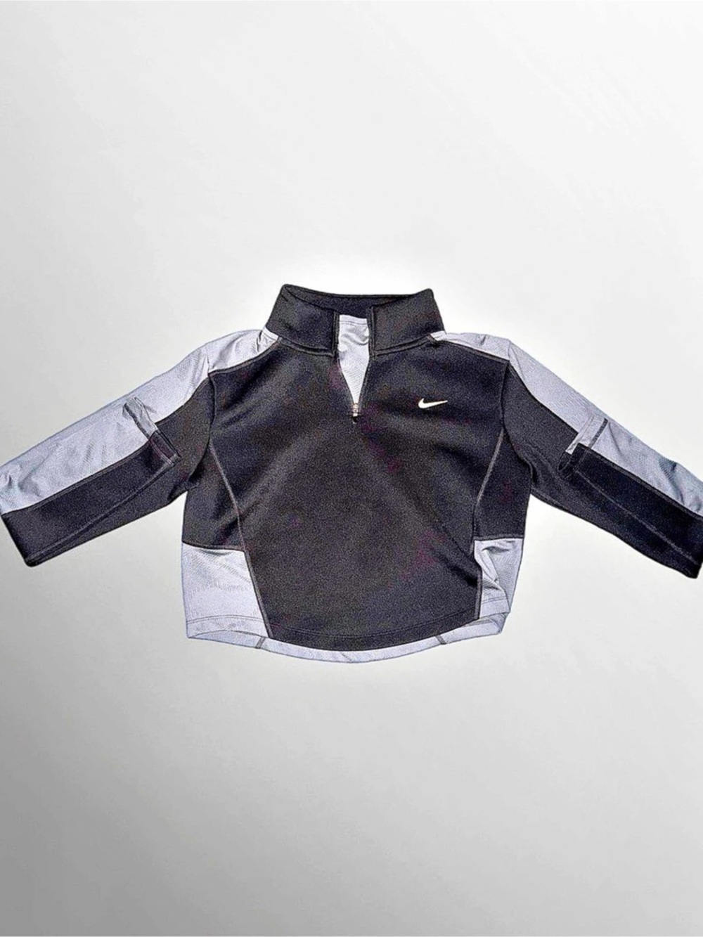Nike pro women’s quarter zip cropped long sleeve training top25